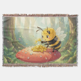Golden Bumblebee in Bloom Dance.2 Deken