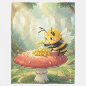 Golden Bumblebee in Bloom Dance.2 Fleece Deken (Voorkant)