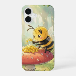 Golden Bumblebee in Bloom Dance.2 iPhone 16 Hoesje