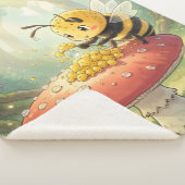 Golden Bumblebee in Bloom Dance.2 Sherpa Deken (3/4)