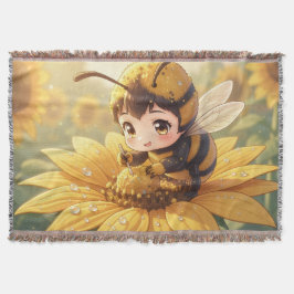 Golden Bumblebee in Bloom Dance.3 Deken