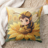 Golden Bumblebee in Bloom Dance.3 Kussen (Deken)