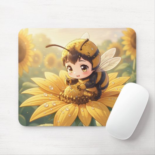 Golden Bumblebee in Bloom Dance.3 Muismat (Met muis)