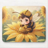 Golden Bumblebee in Bloom Dance.3 Muismat (Voorkant)
