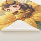 Golden Bumblebee in Bloom Dance.3 Sherpa Deken (3/4)