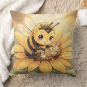 Golden Bumblebee in Bloom Dance.4 Kussen (Deken)