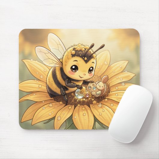 Golden Bumblebee in Bloom Dance.4 Muismat (Met muis)