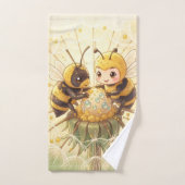 Golden Bumblebee in Bloom Dance.5 Bad Handdoek (Handdoek)