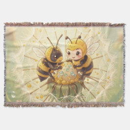 Golden Bumblebee in Bloom Dance.5 Deken