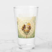 Golden Bumblebee in Bloom Dance.5 Glas (Achterkant)