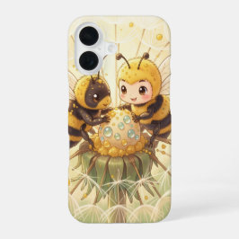 Golden Bumblebee in Bloom Dance.5 iPhone 16 Hoesje
