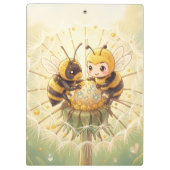 Golden Bumblebee in Bloom Dance.5 Klembord (Achterkant)