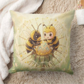 Golden Bumblebee in Bloom Dance.5 Kussen (Deken)