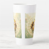 Golden Bumblebee in Bloom Dance.5 Latte Mok (Voorkant)