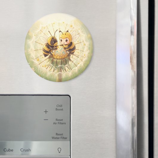 Golden Bumblebee in Bloom Dance.5 Magneet (Insitu (Koelkast))