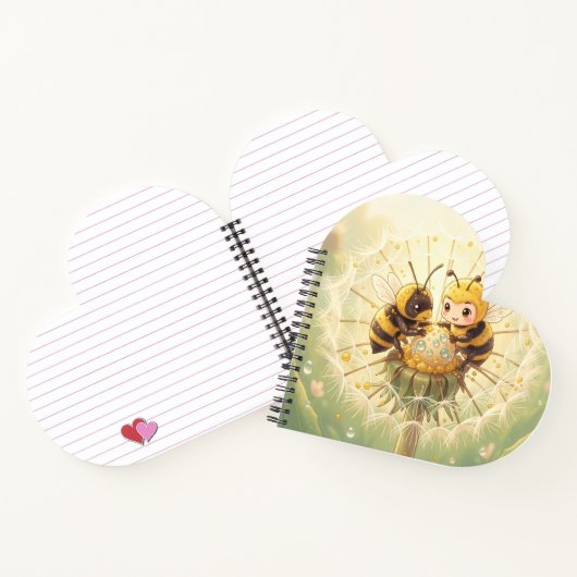 Golden Bumblebee in Bloom Dance.5 Notitieboek (Binnen)