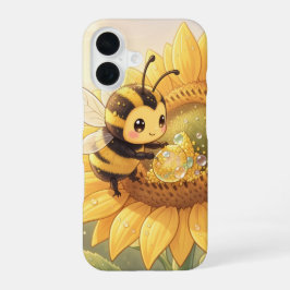 Golden Bumblebee in Bloom Dance.6 iPhone 16 Hoesje