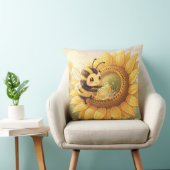 Golden Bumblebee in Bloom Dance.6 Kussen (Stoel)