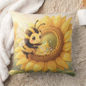 Golden Bumblebee in Bloom Dance.6 Kussen (Deken)