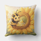 Golden Bumblebee in Bloom Dance.6 Kussen (Achterkant)