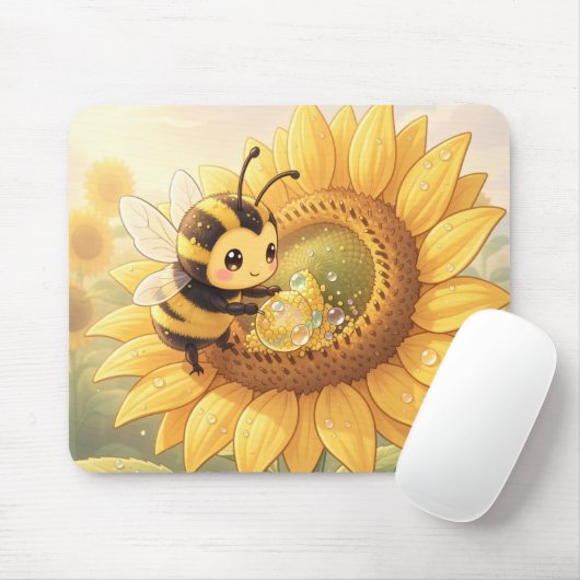 Golden Bumblebee in Bloom Dance.6 Muismat (Met muis)