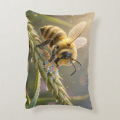 Golden Bumblebee in Bloom Dance.7 Accent Kussen (Achterkant (Verticaal))