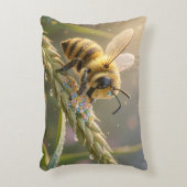 Golden Bumblebee in Bloom Dance.7 Accent Kussen (Voorkant(Verticaal))