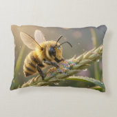 Golden Bumblebee in Bloom Dance.7 Accent Kussen (Achterkant)