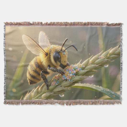 Golden Bumblebee in Bloom Dance.7 Deken (Voorkant)