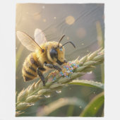 Golden Bumblebee in Bloom Dance.7 Fleece Deken (Voorkant)
