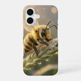 Golden Bumblebee in Bloom Dance.7 iPhone 16 Hoesje