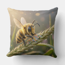 Golden Bumblebee in Bloom Dance.7 Kussen