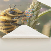 Golden Bumblebee in Bloom Dance.7 Sherpa Deken (3/4)