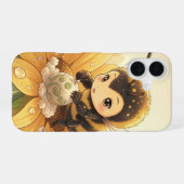 Golden Bumblebee in Bloom Dance.8 iPhone 16 Hoesje (Achterkant horizontaal)