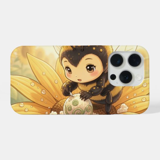 Golden Bumblebee in Bloom Dance.8 iPhone Hoesje (Achterkant horizontaal)