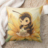 Golden Bumblebee in Bloom Dance.8 Kussen (Deken)