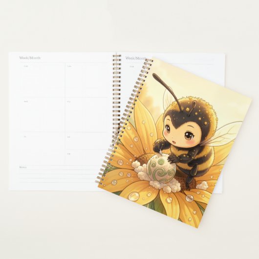 Golden Bumblebee in Bloom Dance.8 Planner (Display)