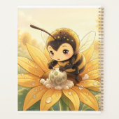 Golden Bumblebee in Bloom Dance.8 Planner (Achterkant)