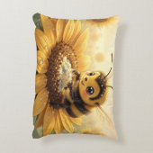 Golden Bumblebee in Bloom Dance.9 Accent Kussen (Achterkant (Verticaal))