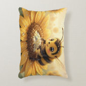 Golden Bumblebee in Bloom Dance.9 Accent Kussen (Voorkant(Verticaal))