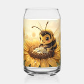 Golden Bumblebee in Bloom Dance.9 Blikvorm Glas (Achterkant)