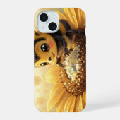 Golden Bumblebee in Bloom Dance.9 iPhone 15 Case (Achterkant)