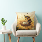 Golden Bumblebee in Bloom Dance.9 Kussen (Stoel)
