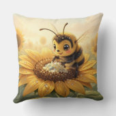 Golden Bumblebee in Bloom Dance.9 Kussen (Achterkant)