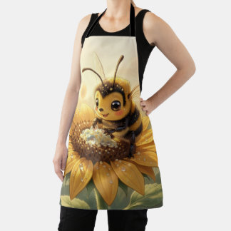 Golden Bumblebee in Bloom Dance.9 Schort