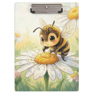 Golden Bumblebee in Bloom Dance Klembord