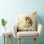 Golden Bumblebee in Bloom Dance Kussen (Stoel)