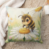 Golden Bumblebee in Bloom Dance Kussen (Deken)