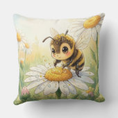 Golden Bumblebee in Bloom Dance Kussen (Achterkant)
