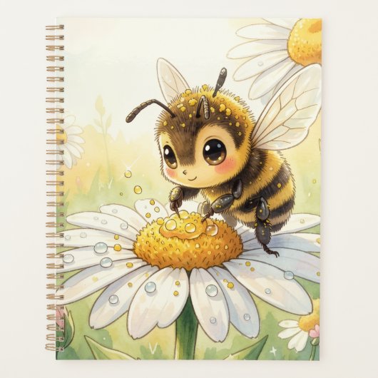 Golden Bumblebee in Bloom Dance Planner (Voorkant)